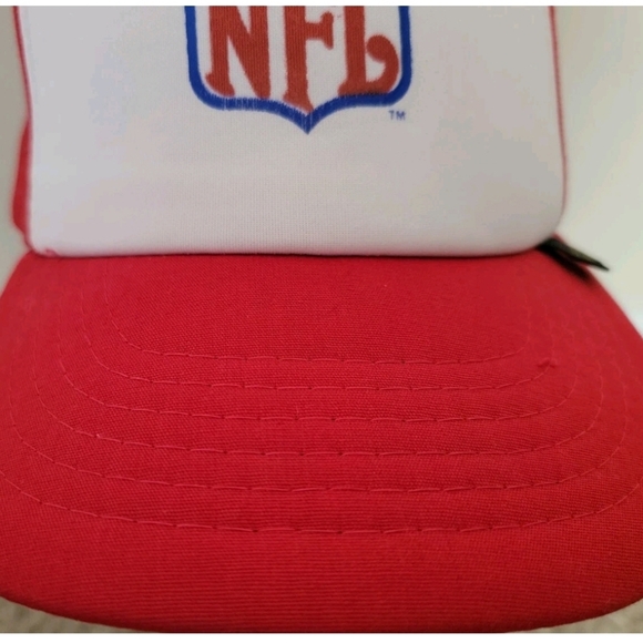 NFL Louisville Slugger Red & White Adjustable Trucker Vintage Snapback Hat - Picture 3 of 9